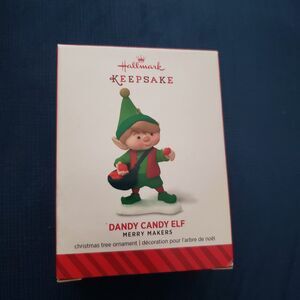 Hallmark Keepsake Ornament Candy Dandy Elf 2014 Christmas Collectible